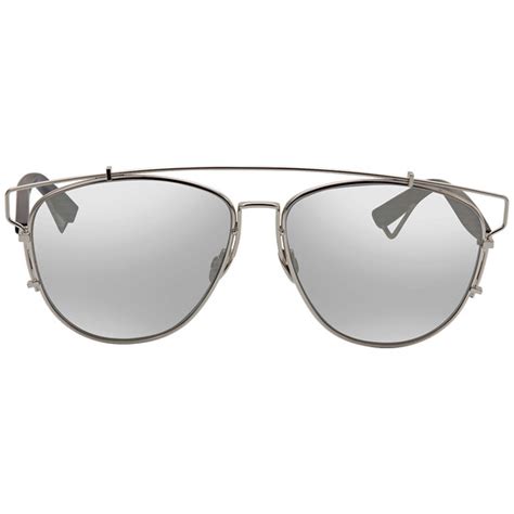 Dior Silver Pilot Unisex Sunglasses DIORTECHNOLOGIC 84J/0T 